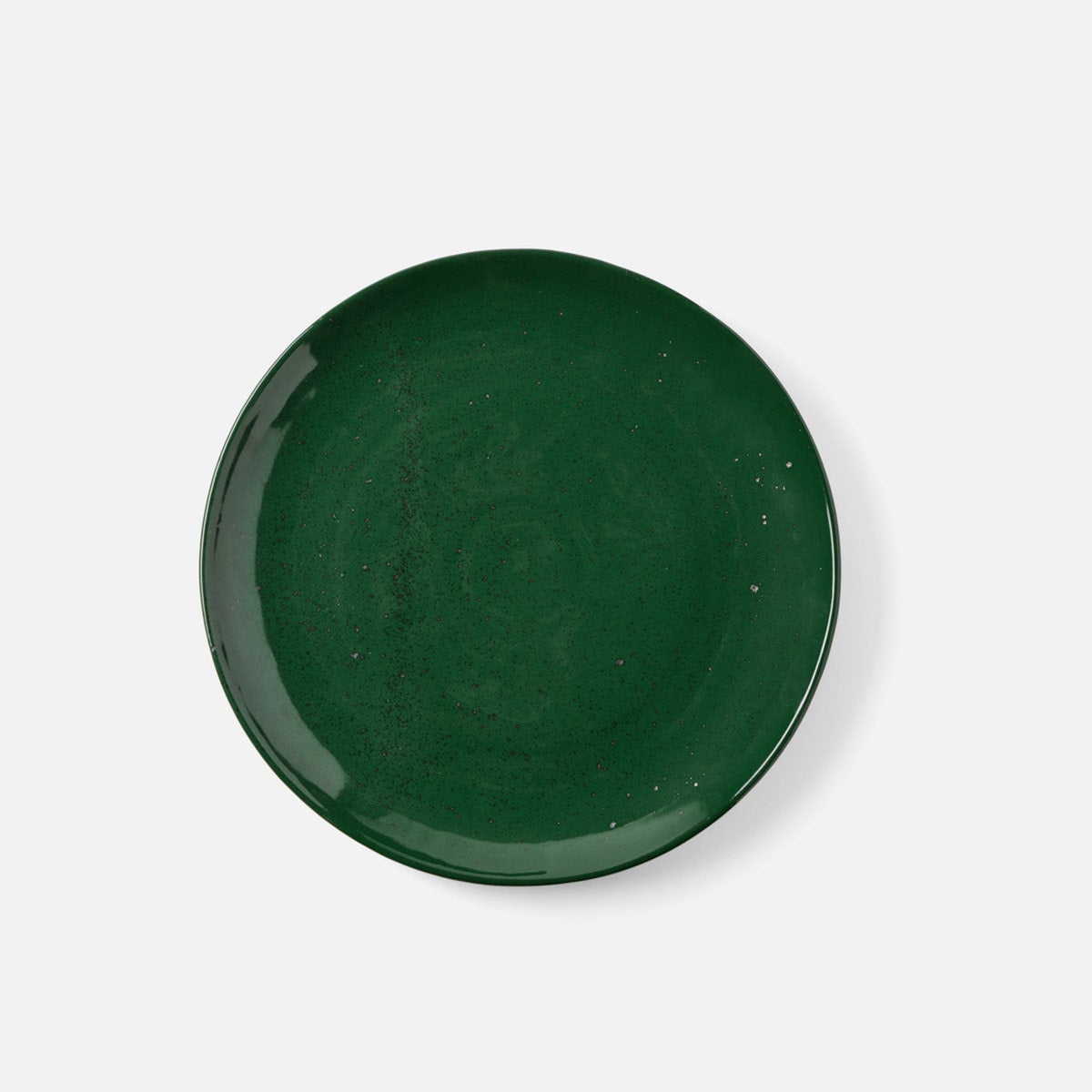 Marcus Dark Green Salt Glaze Salad/Dessert Plate Stoneware Pack/4