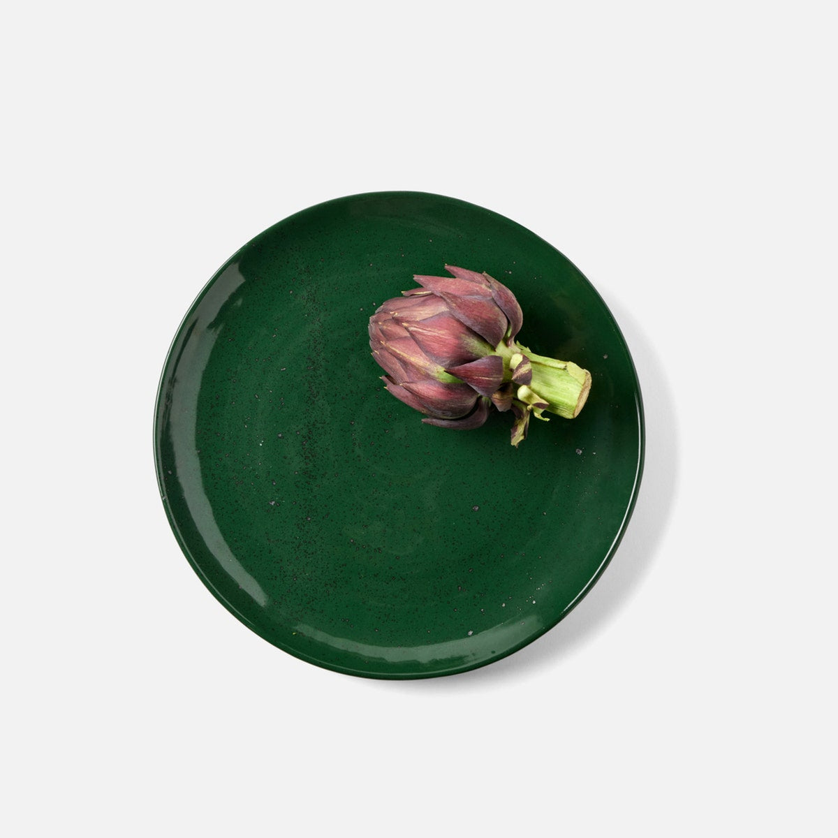 Marcus Dark Green Salt Glaze Salad/Dessert Plate Stoneware Pack/4