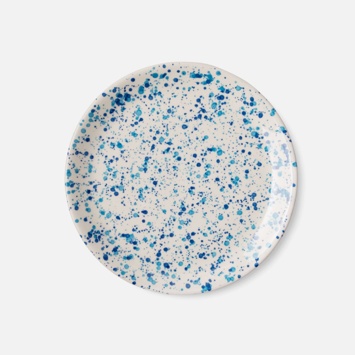 Sconset Mixed Blue Spongeware Dinner Plate Pack/4