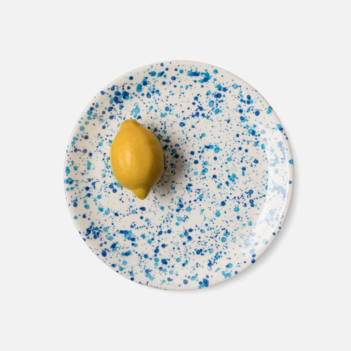 Sconset Mixed Blue Spongeware Dinner Plate Pack/4