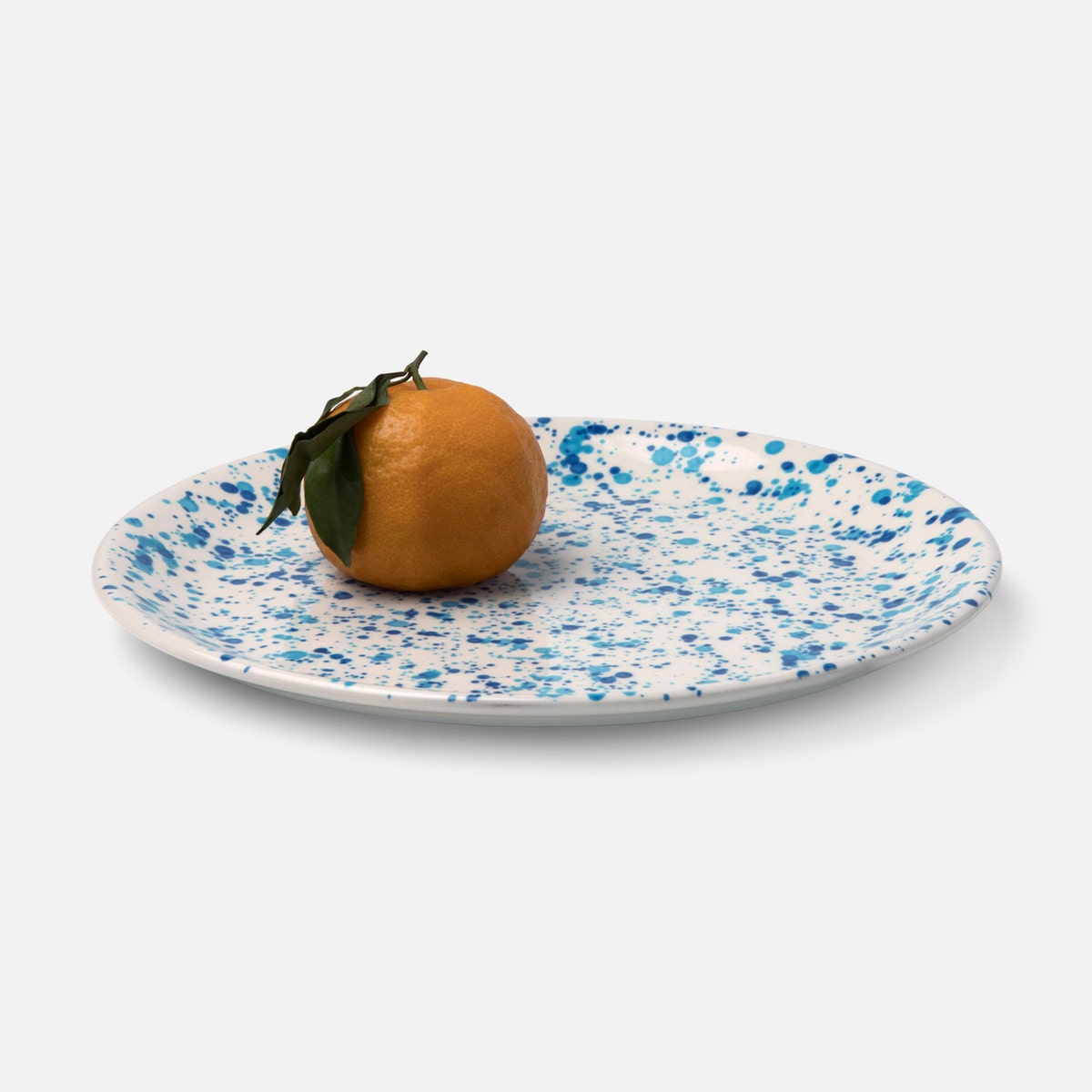 Sconset Mixed Blue Spongeware Dinner Plate Pack/4