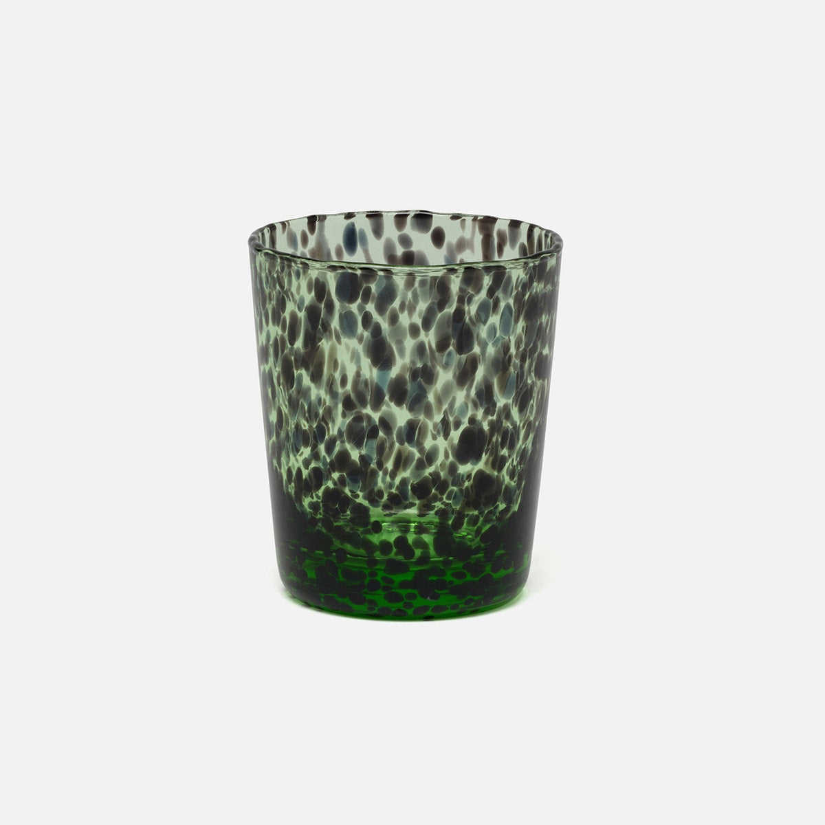 Andrew Mint Tortoise Tumbler Hand Blown Glass Pack/6