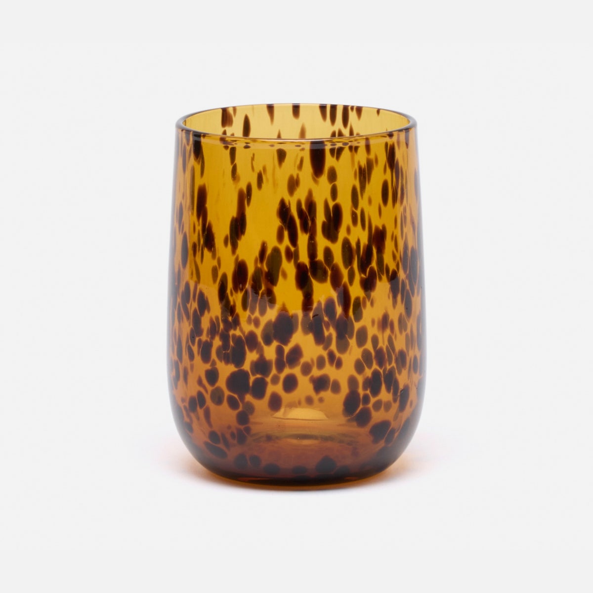 Avalon Tortoise Tumbler Hand Blown Glass Pack/6