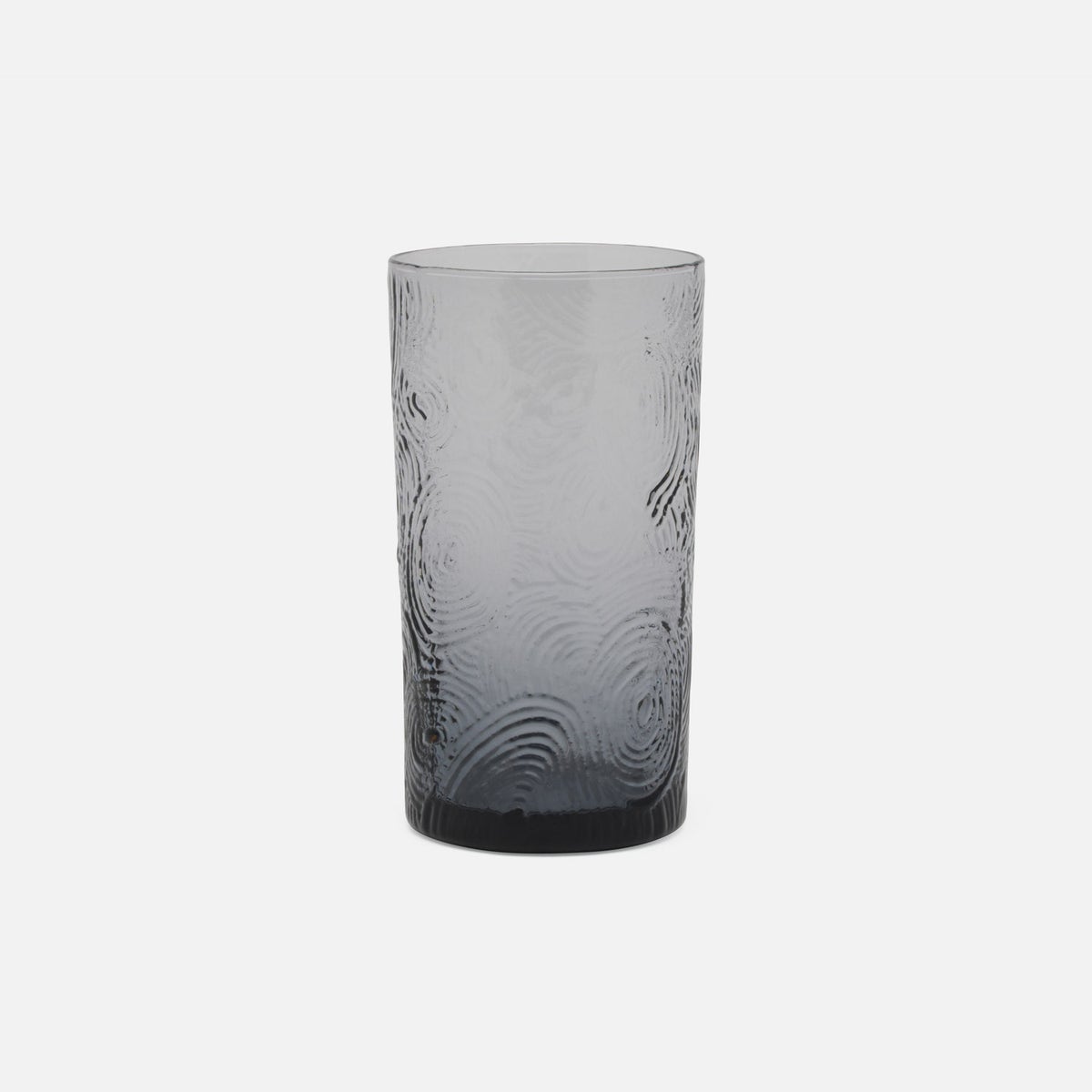 Alyse Charcoal Gray Highball Glass Hand Blown Pack/6