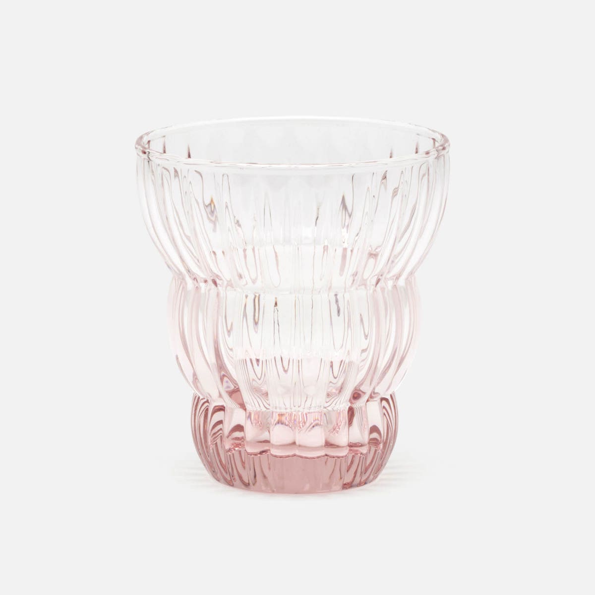 Meredith Pink Tumbler Glass Hand Blown Pack/6