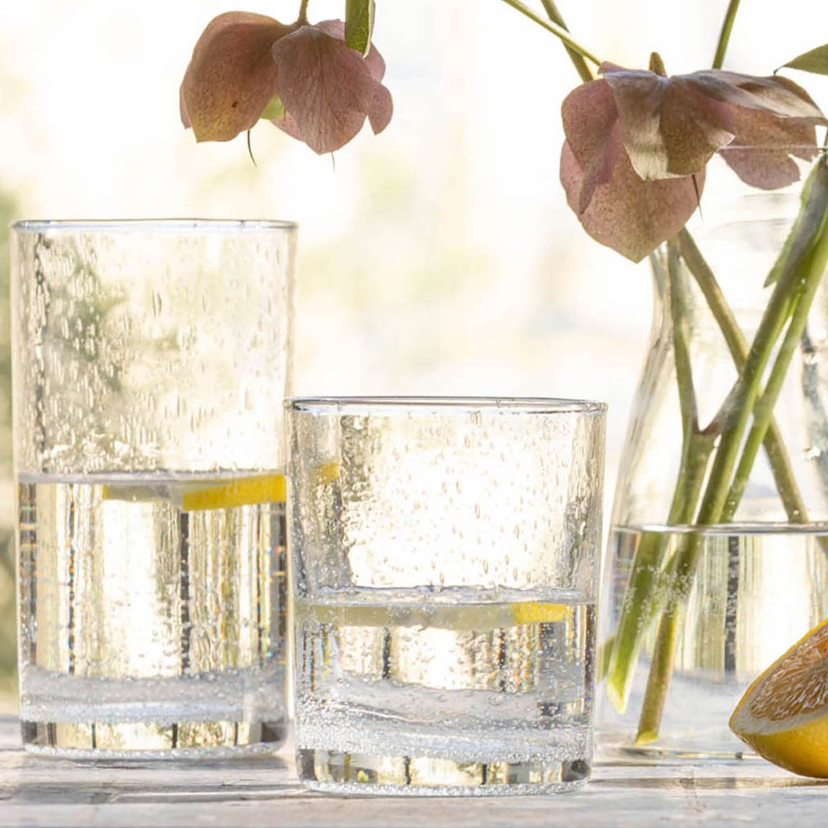 Quinn Clear Highball Glass Hand Blown Pack/6
