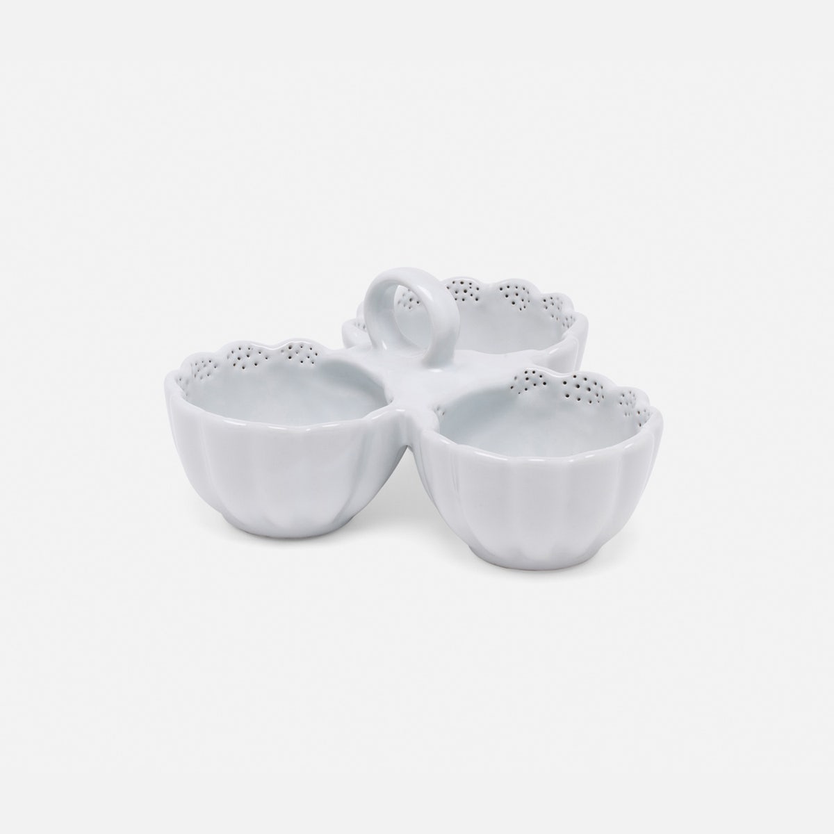 Camilla Cloud Gray Snack Bowl Triple Stoneware