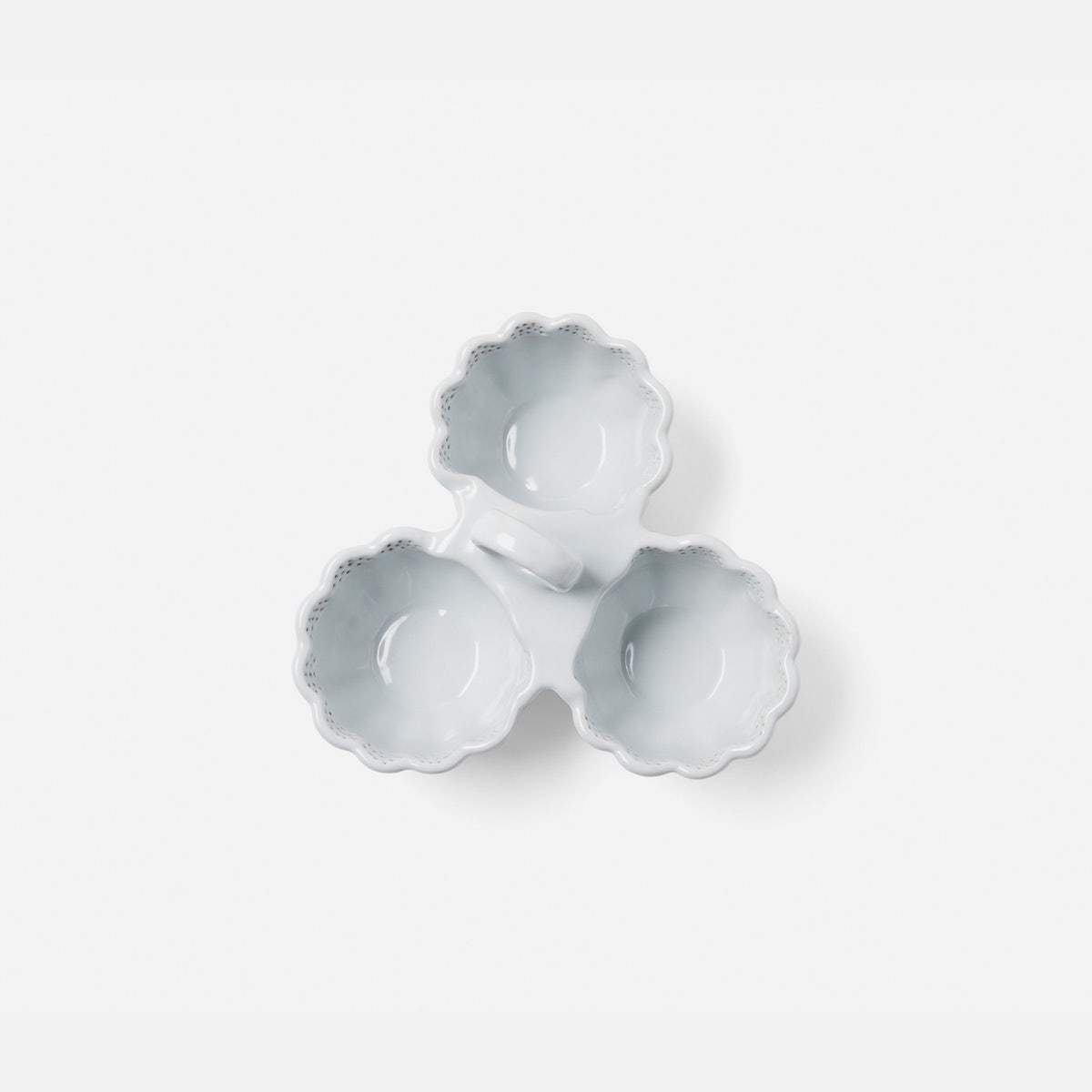 Camilla Cloud Gray Snack Bowl Triple Stoneware