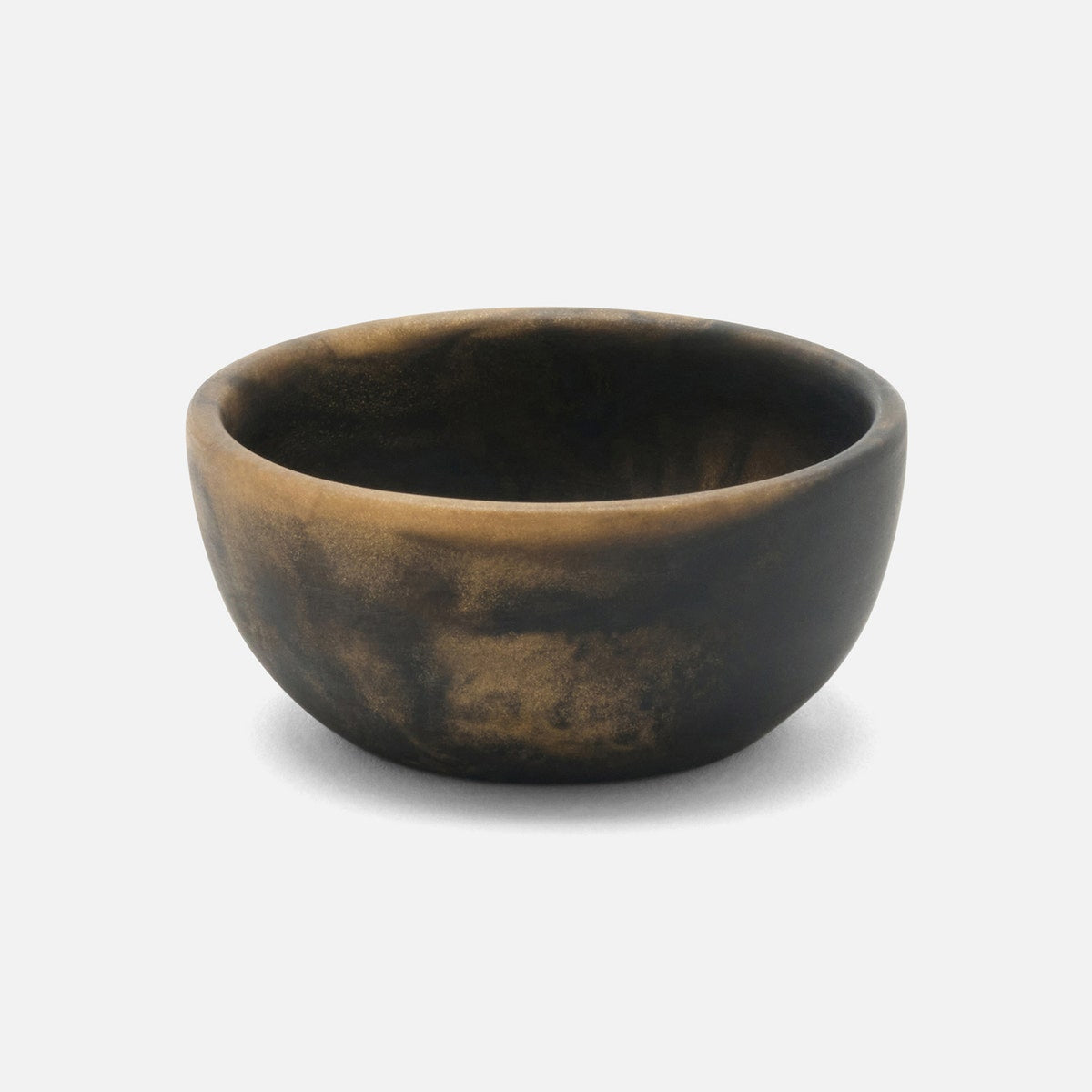 Hugo Black/Gold Swirled Pinch Bowl Resin Pack/2
