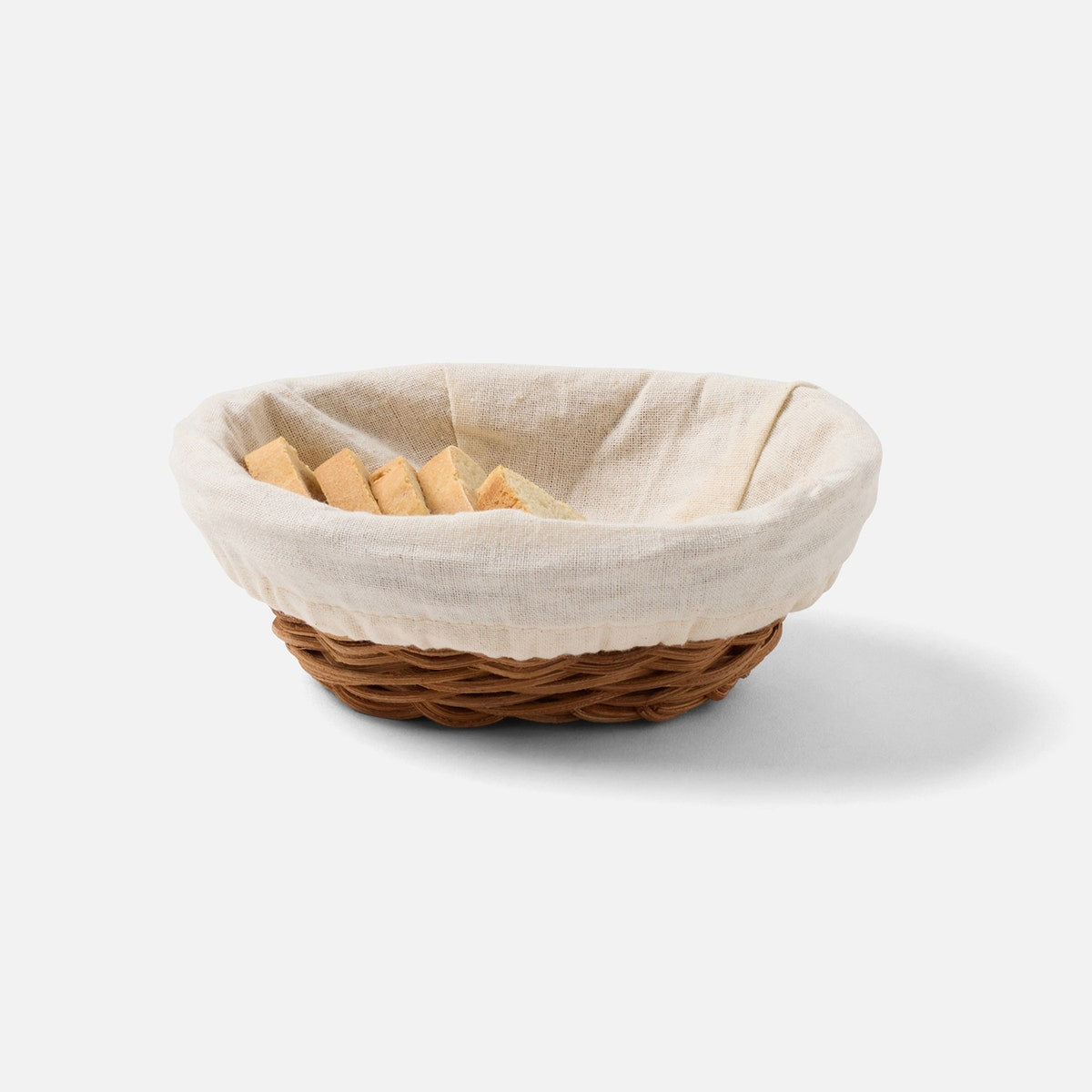 Lasata Natural Oval Bread Basket Rattan Mini Pack/4
