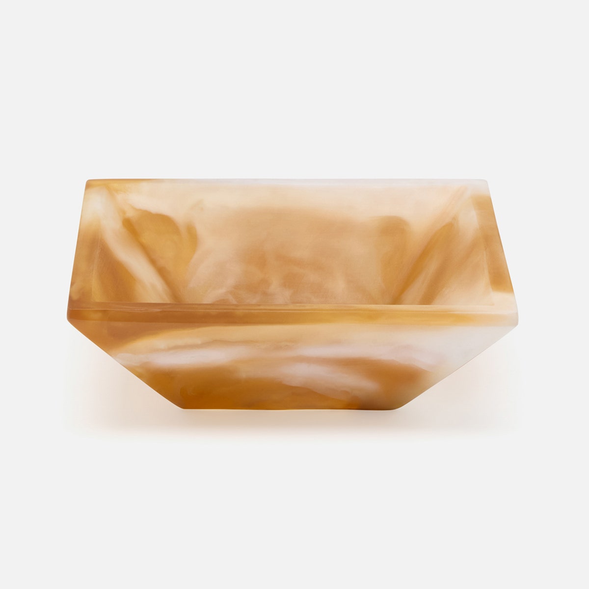 Olena Amber Swirled Snack Bowl Single Resin Pack/4