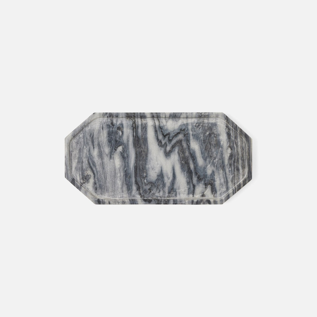 Aila Gray Marble Serving Tray Small