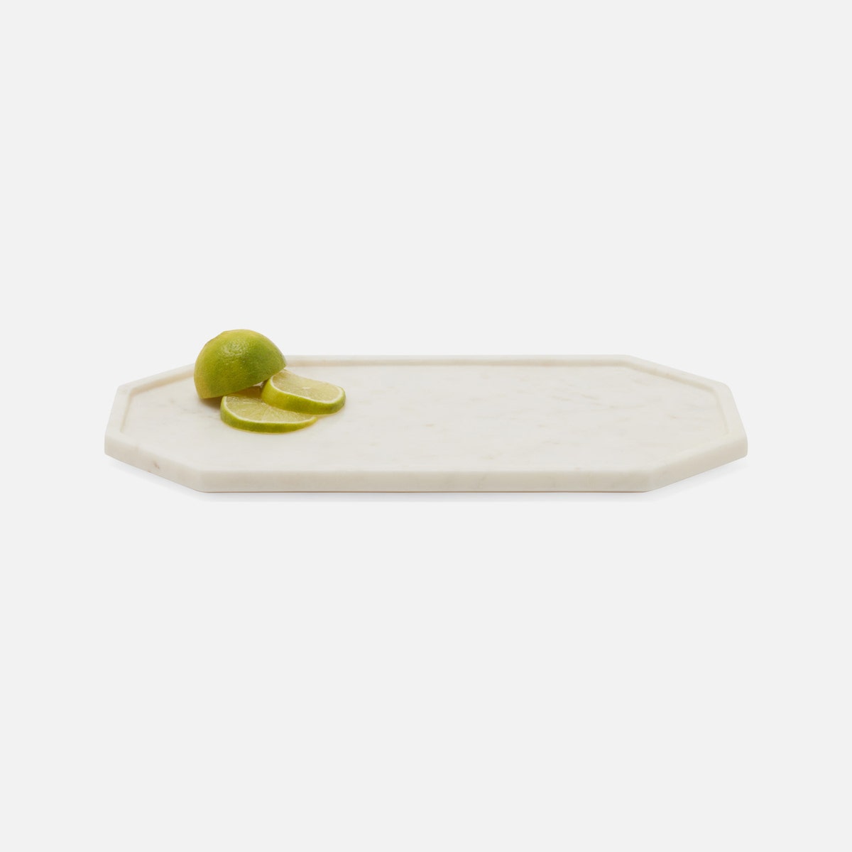 Aila White Marble Serving Tray Small