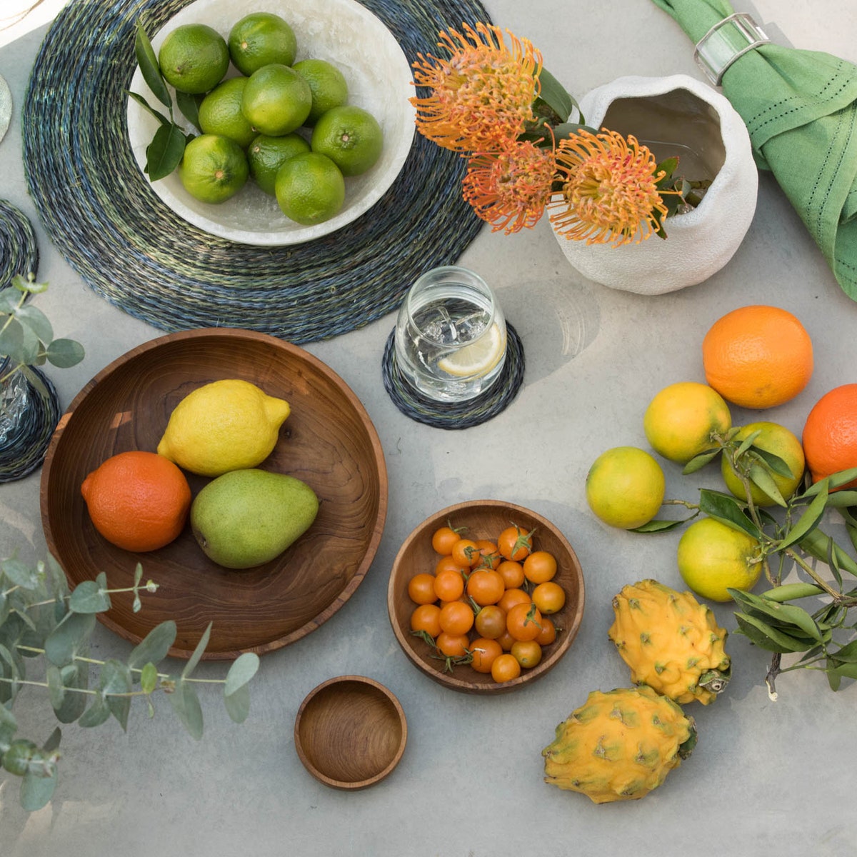Anderson Small Natural Round Serving Bowl Pack/2