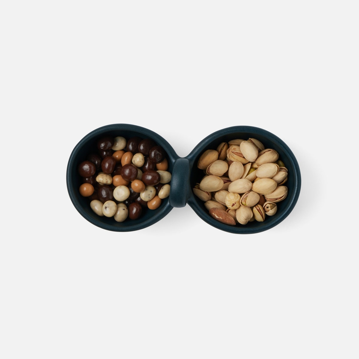 Desmond Midnight Teal Snack Bowl Stoneware Double Pack/2