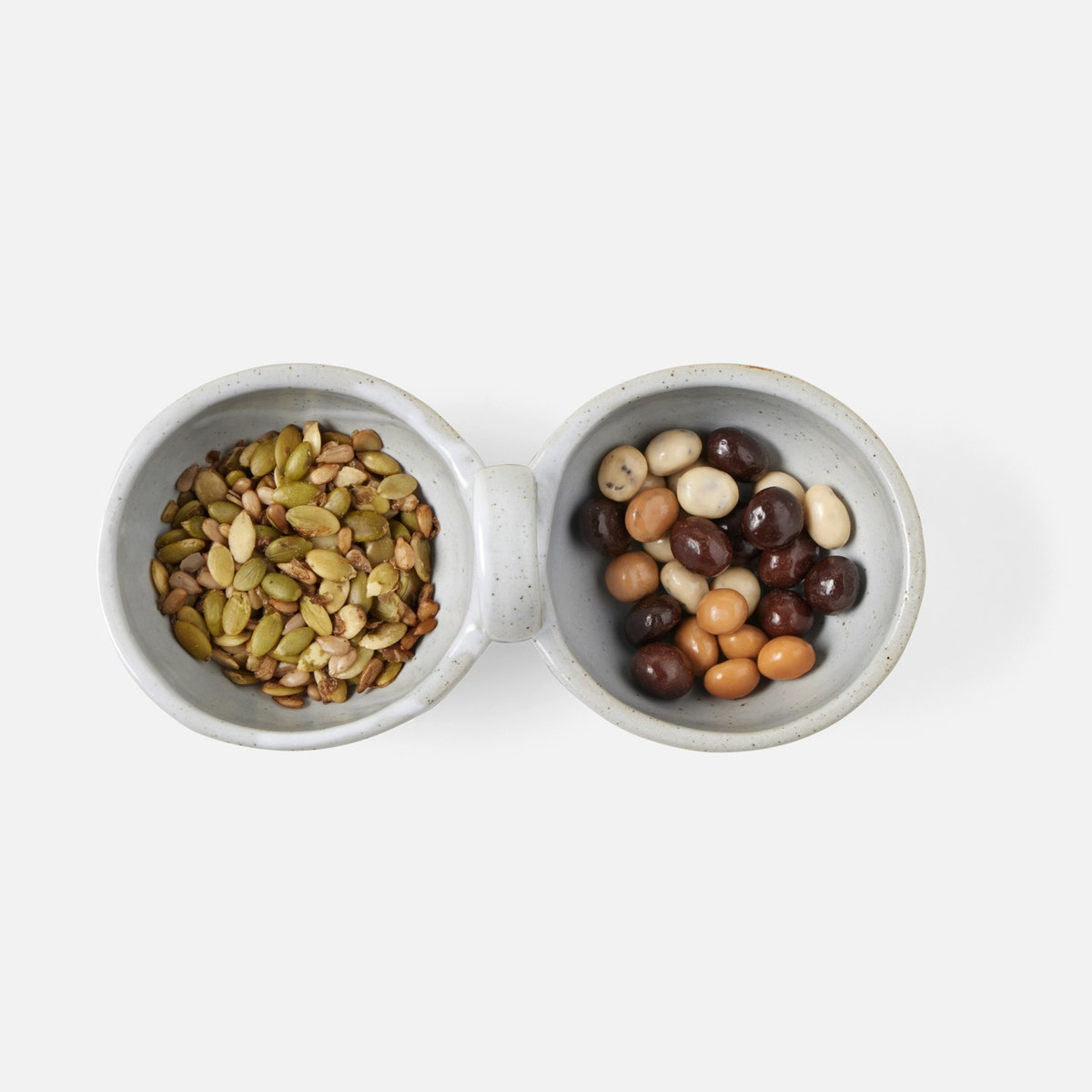 Desmond White Salt Glaze Snack Bowl Stoneware Double Pack/2
