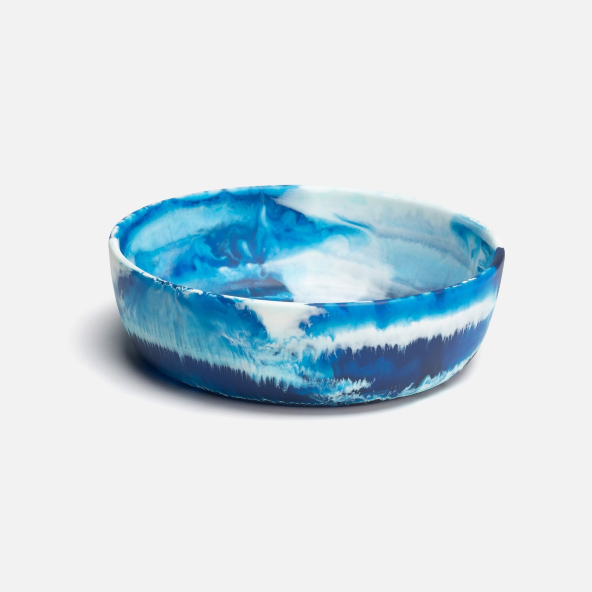Hugo Blue Swirled Serving Bowl Resin Small Pack/2