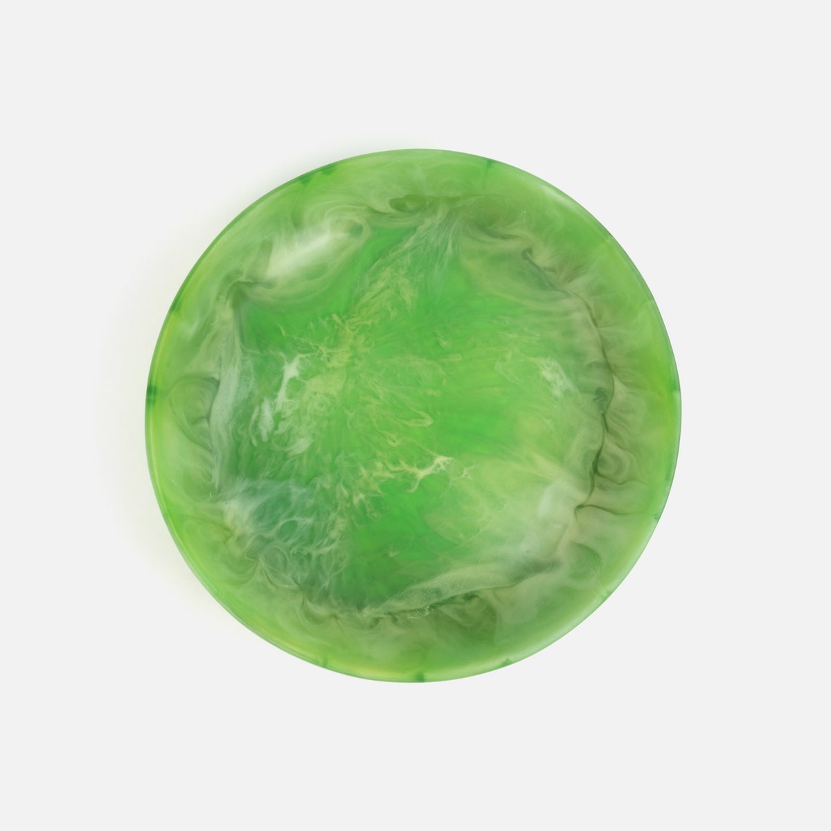 Hugo Green Swirled Serving Bowl Resin Large