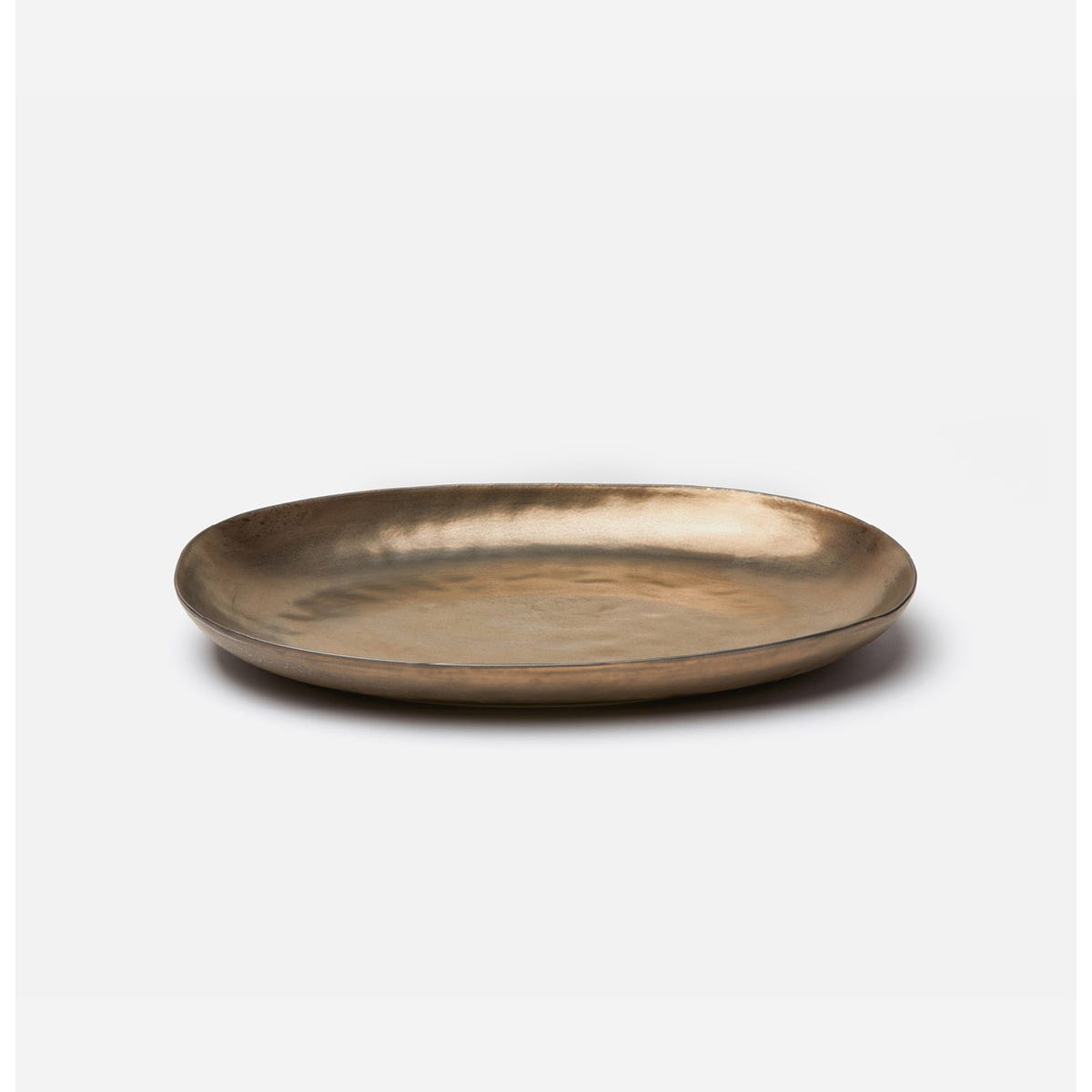 Jacqueline Antiqued Gold Large Serving Platter Pack/2