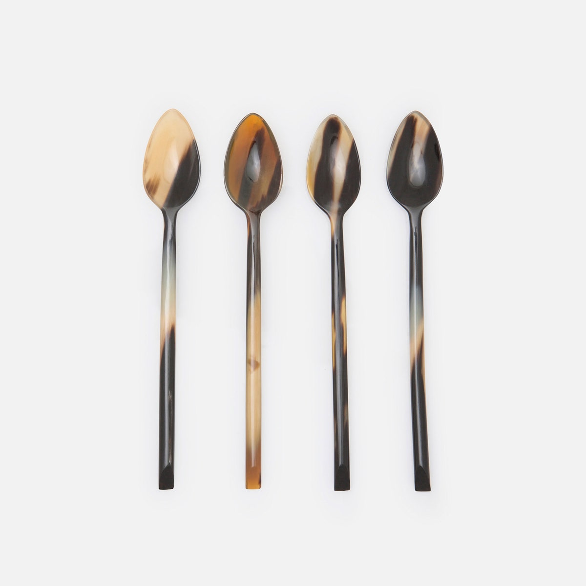 Kaarl Mixed Black Large Cocktail Spoons Set/12