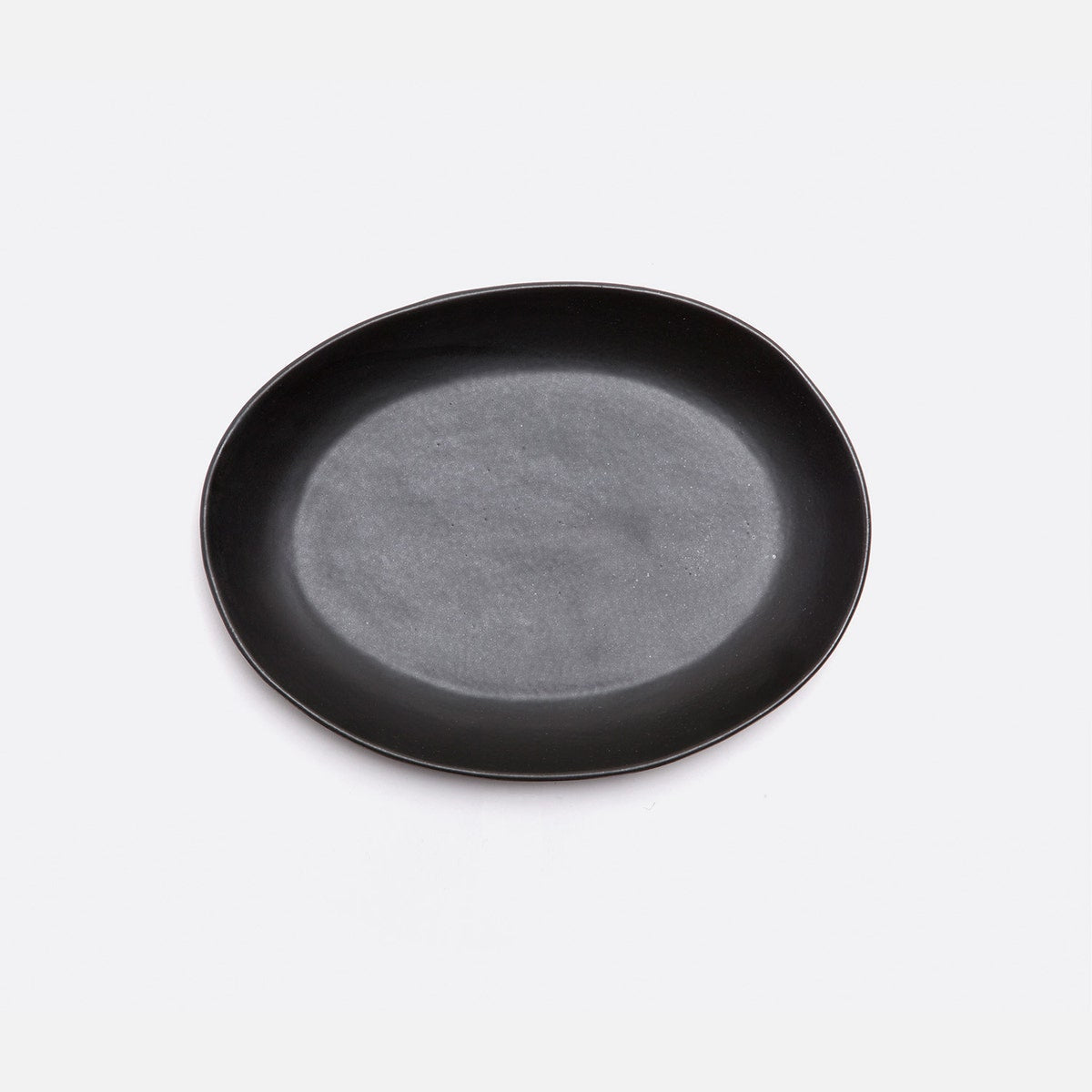 Marcus Black Glaze Oval Serving Platter Stoneware Small Pack/2