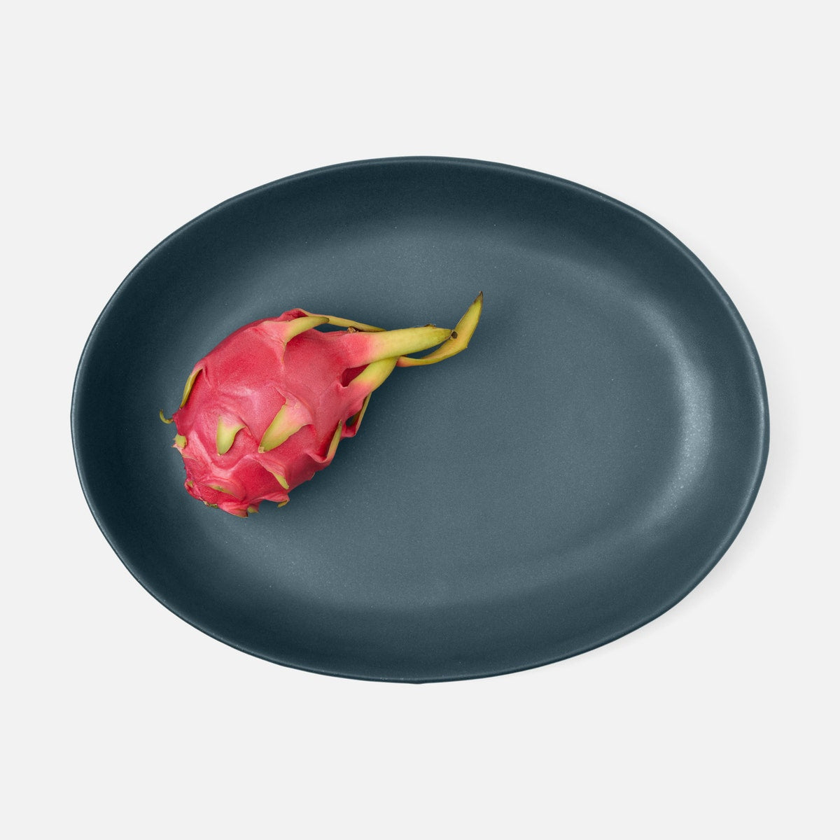 Marcus Midnight Teal Oval Serving Platter Small Pack/2