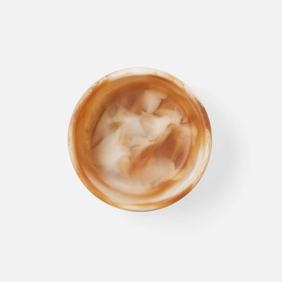Hugo Amber Swirled Hors D'Oeuvre Bowl Resin 4X15 Pack/2