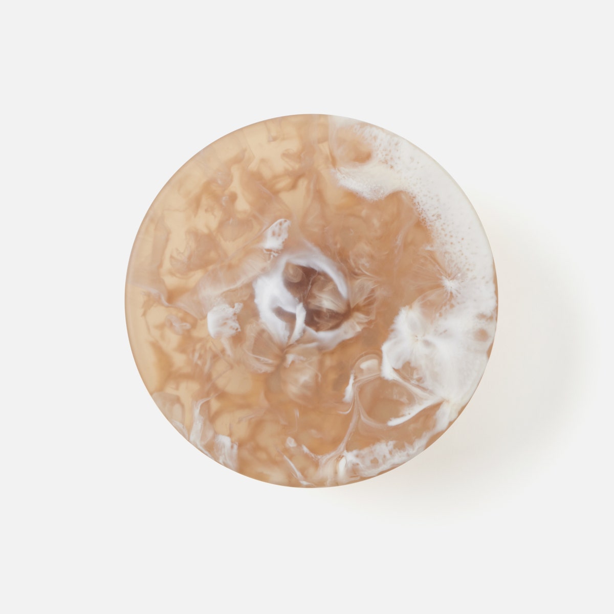 Hugo Brown Swirled Cake Stand Resin Small
