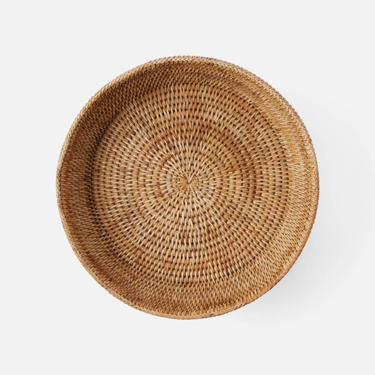 Londyn Natural Footed Serving Bowl Rattan Large
