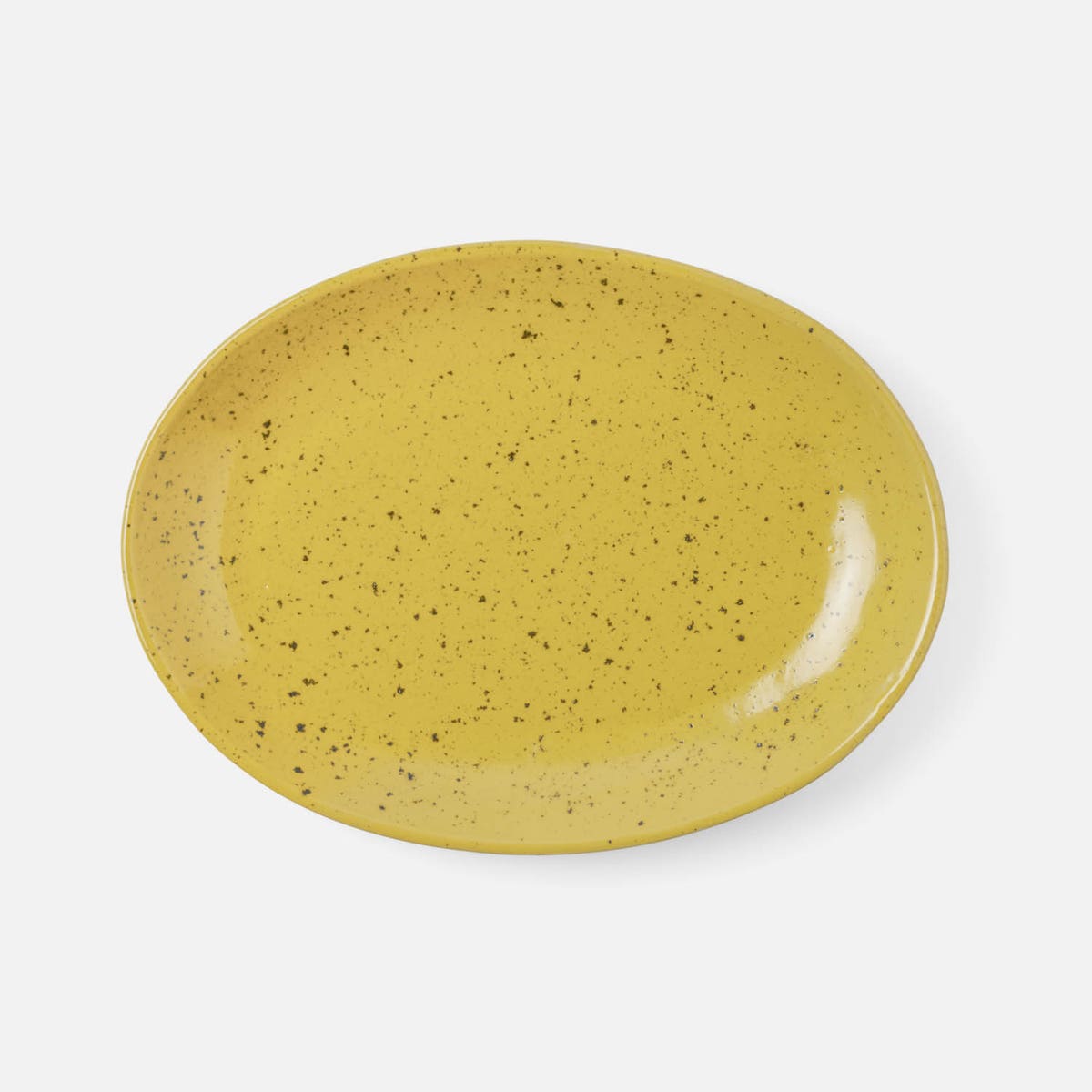 Marcus Chartreuse Salt Glaze Oval Serving Platter Stoneware Large Pack/2
