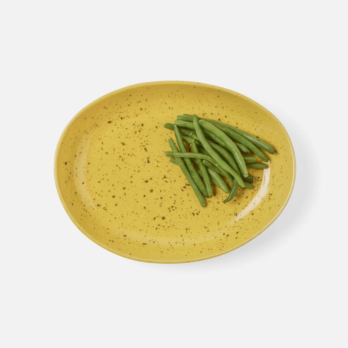 Marcus Chartreuse Salt Glaze Oval Serving Platter Small Pack/2