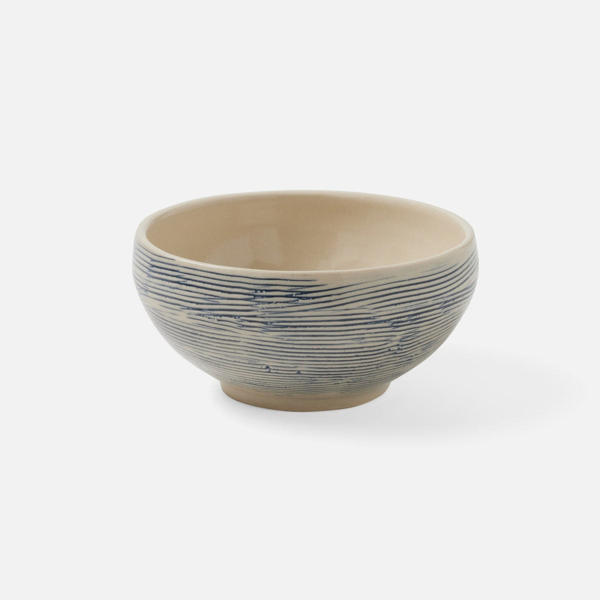 Nolan Navy Cream Hors D'Oeuvre Bowl Stoneware Pack/4