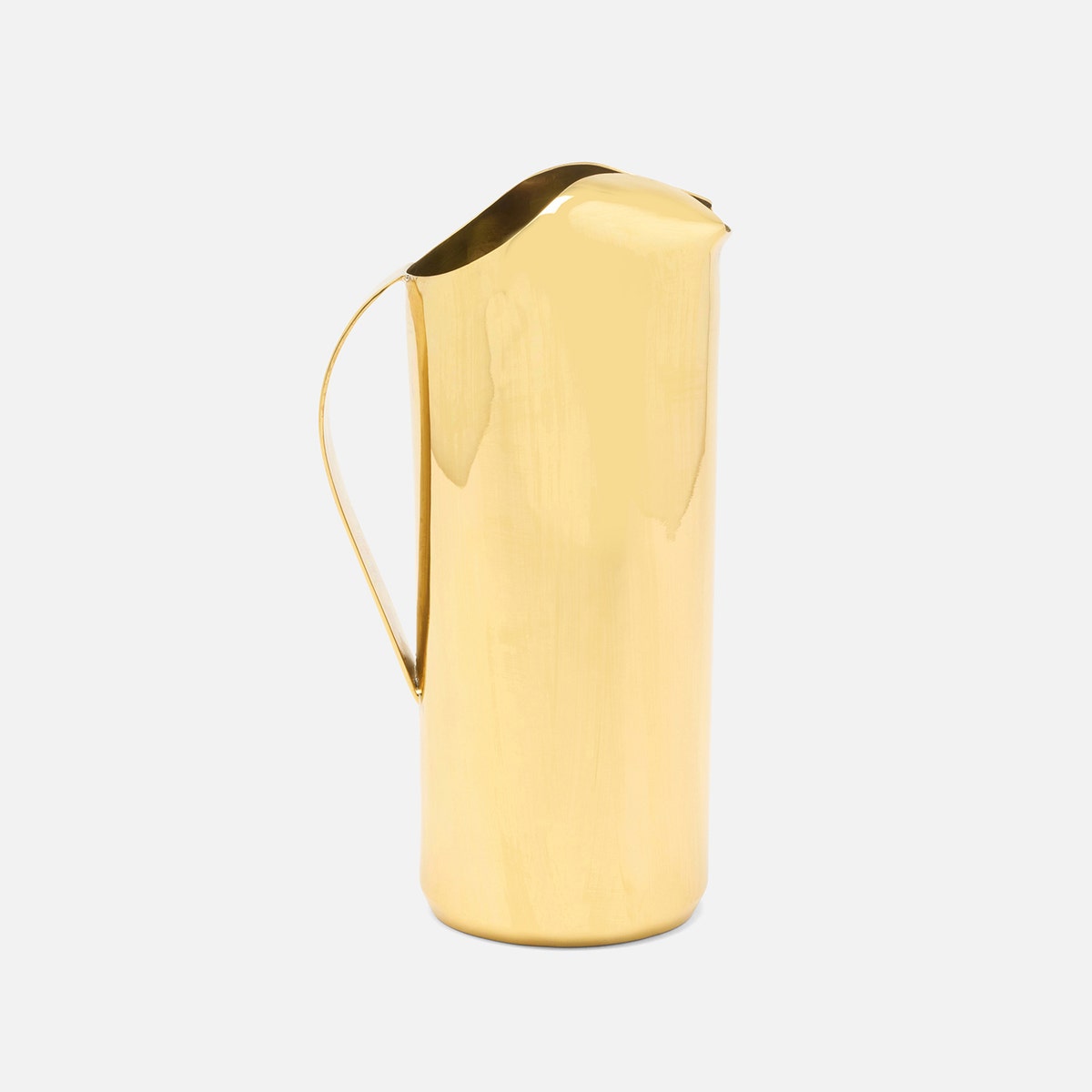 Renley Polished Gold Pitcher Brass