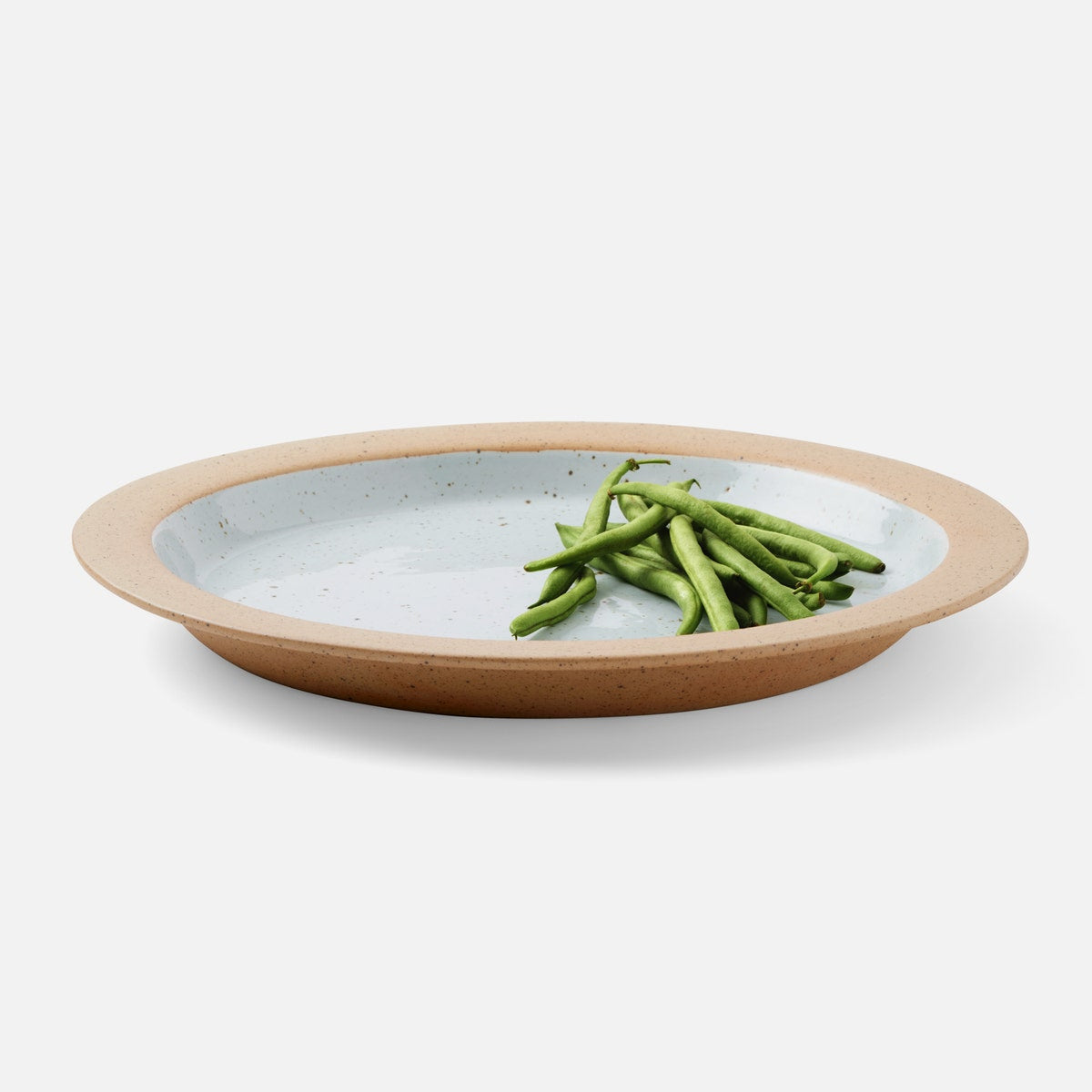 Rivka White Salt Glaze Round Serving Platter Stoneware Large Pack/2