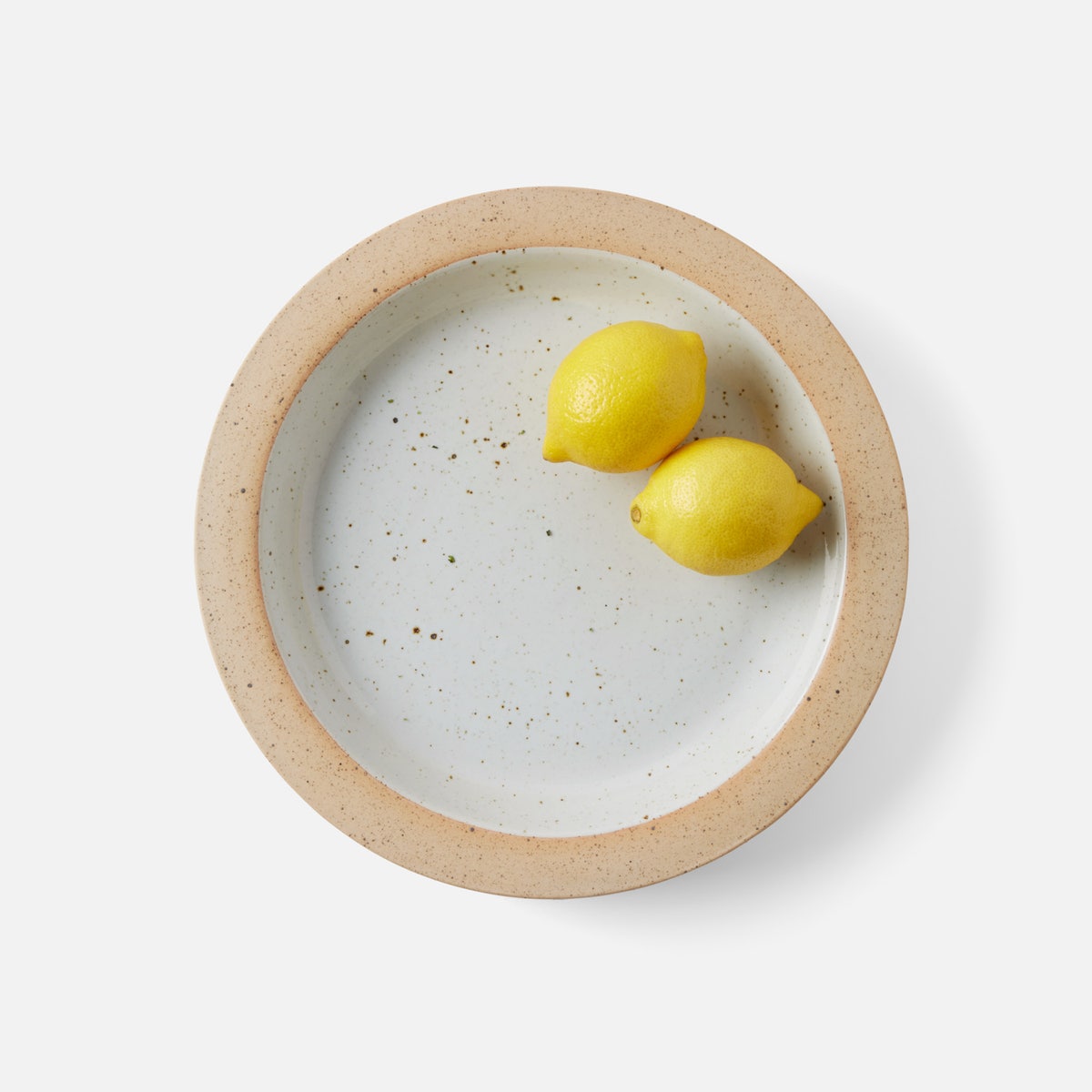 Rivka White Salt Glaze Round Serving Platter Stoneware Small Pack/2