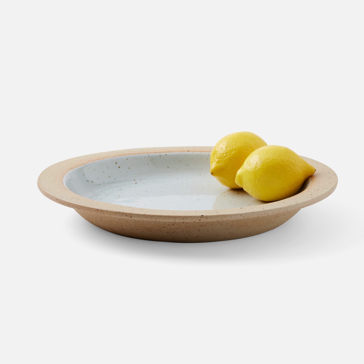 Rivka White Salt Glaze Round Serving Platter Stoneware Small Pack/2