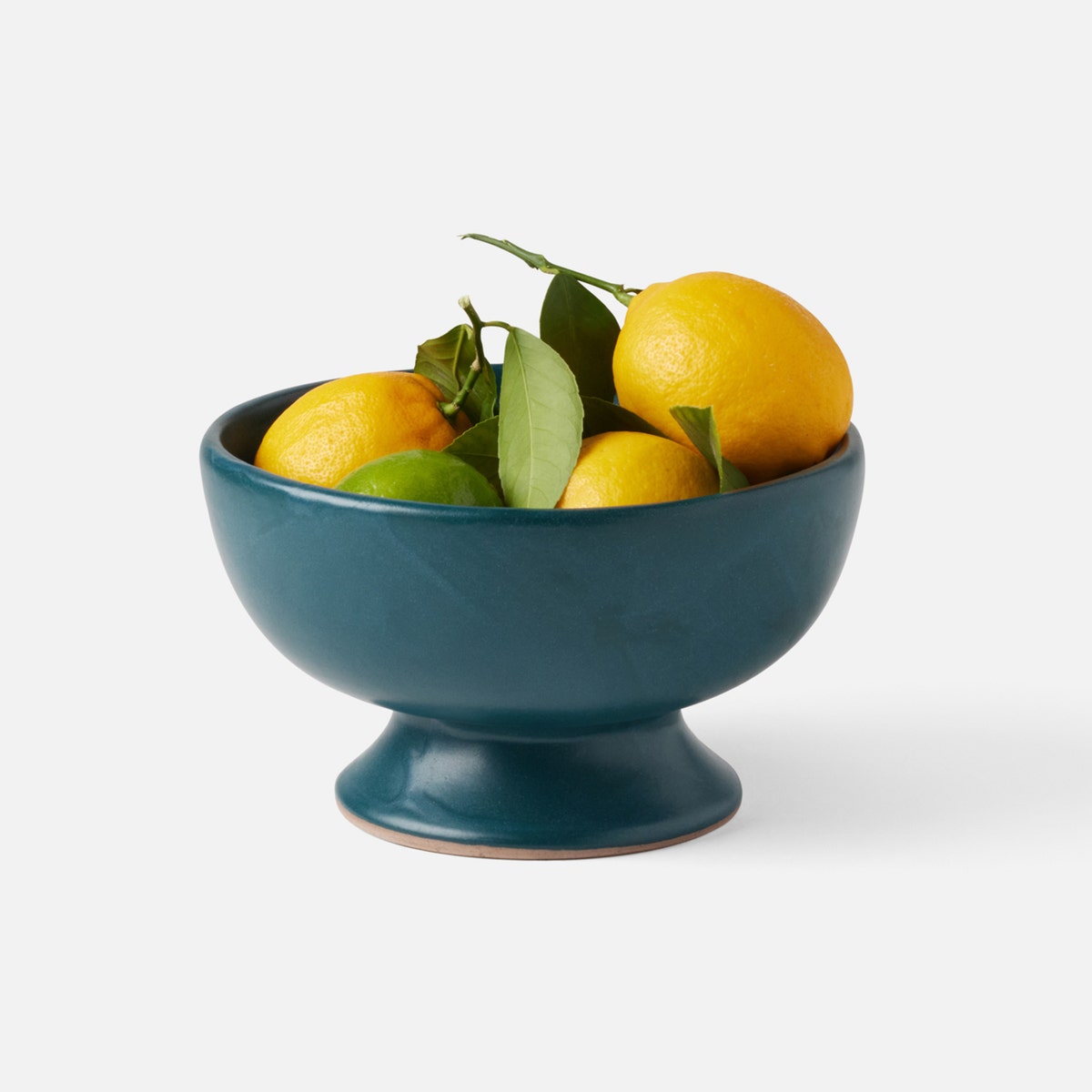 Wilson Midnight Teal Footed Serving Bowl Stoneware Large Pack/2