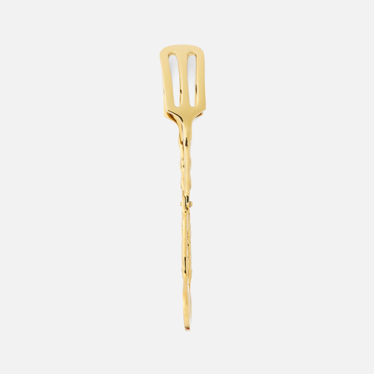 Arbor Polished Gold Twig Serving Tongs Brass Pack/2 Boxed