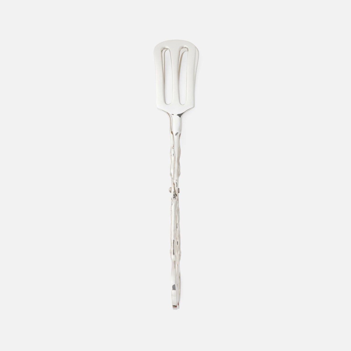 Arbor Polished Silver Twig Serving Tongs Brass Pack/2 Boxed