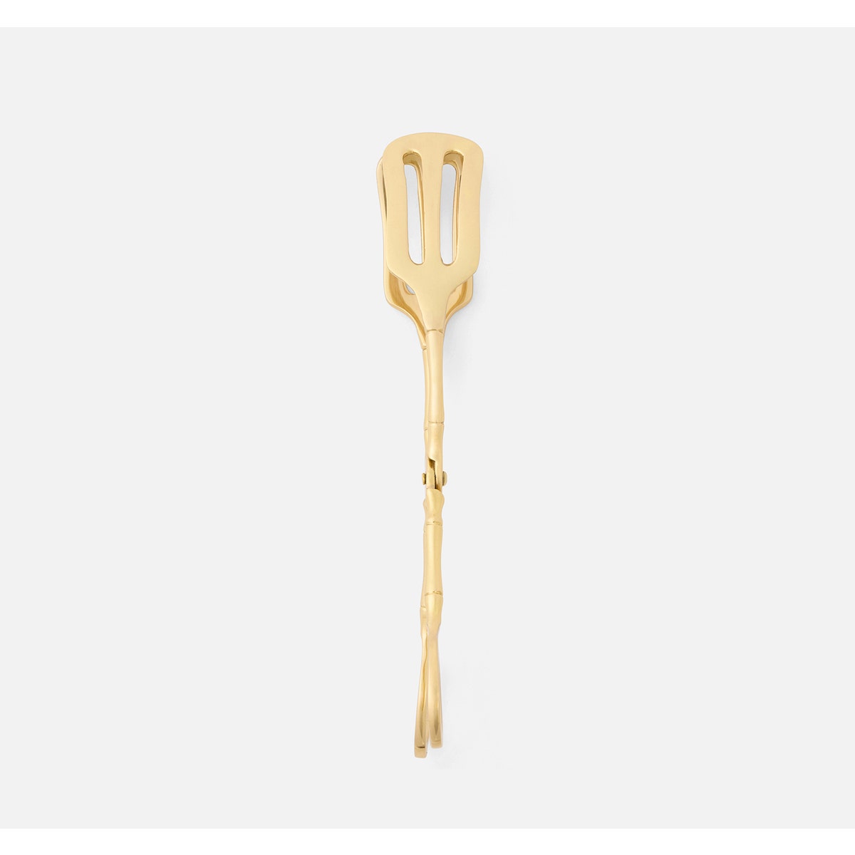Kayla Polished Gold Serving Tongs Brass Pack/2 Boxed