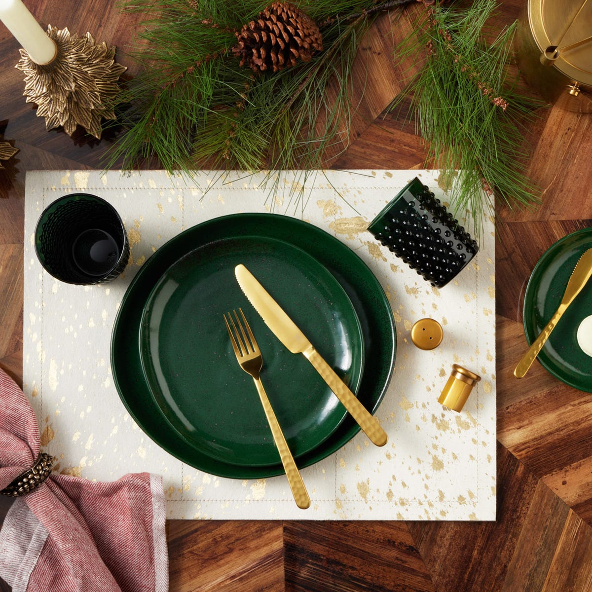 Zora Polished Gold Spreaders Set/4
