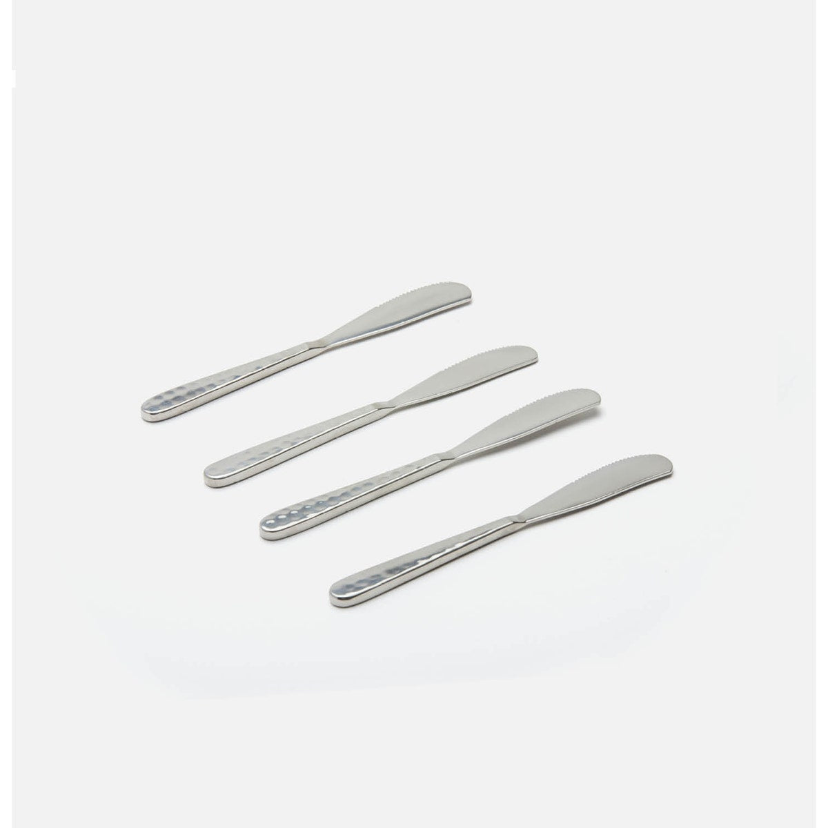 Zora Polished Silver Spreaders Set/4