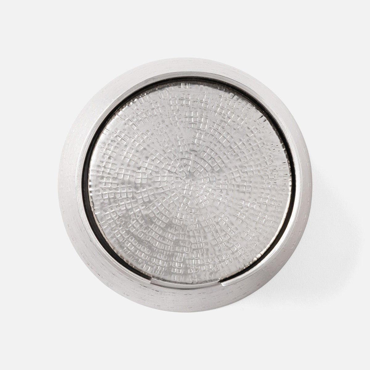 Winsford Matte Pewter Coasters Set Of 6 Hammered Brass