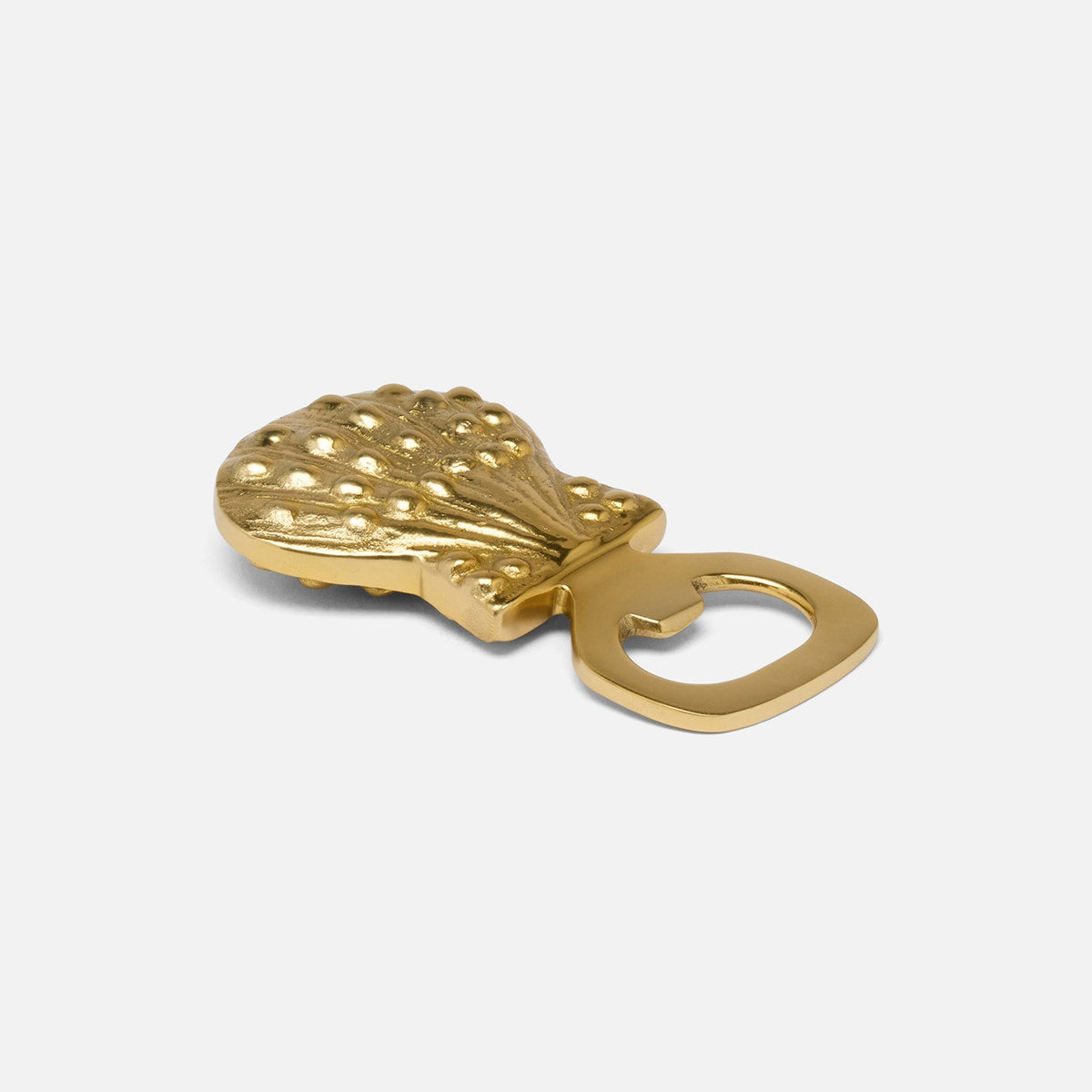 Zoila Polished Gold Clam Shell Bottle Opener Brass Pack/3