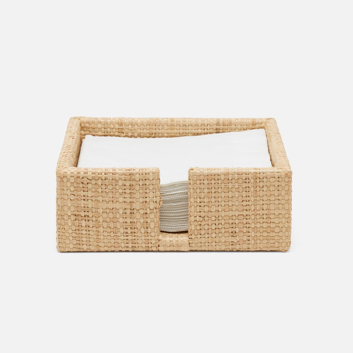 Barth Natural Luncheon Napkin Holder Raffia Pack/2