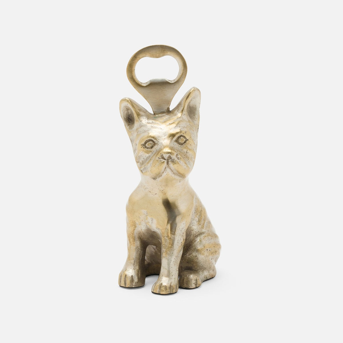 Cosette Tarnished Silver French Bulldog Bottle Opener Metal Pack/3