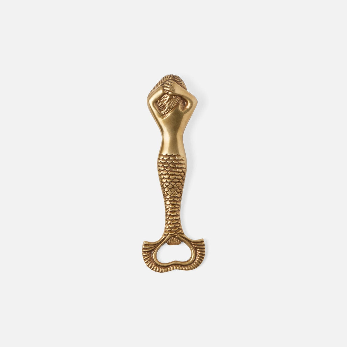 Ginger Mermaid Bottle Openers Antique Brass Set Of 2