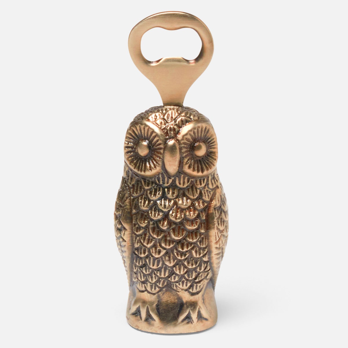 Marvin Antique Brass Owl Bottle Opener Metal Pack/3