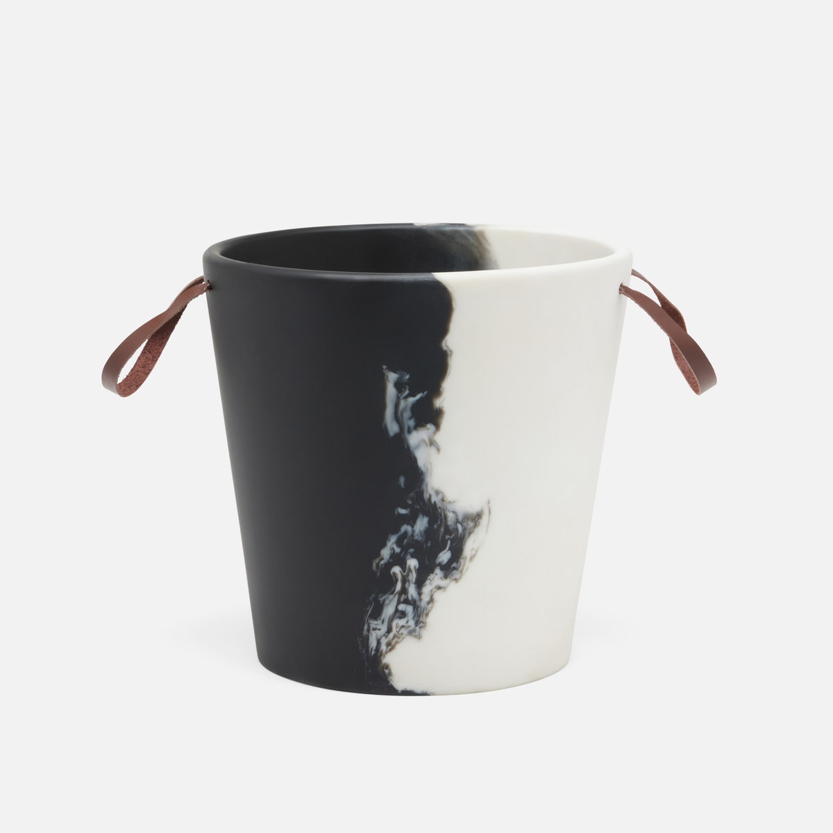 Maxton Black/White Champagne Bucket Resin