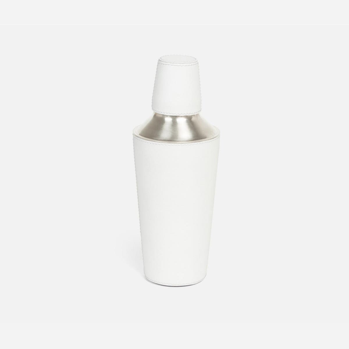 Brisbane Bright White Cocktail Shaker Marine Leather